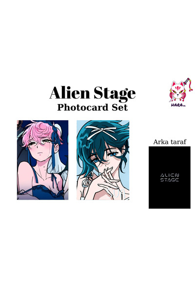 Hara Company Alien Stage Animesi Sua ve Mizi Anime Photocard Seti / Koleksiyo...