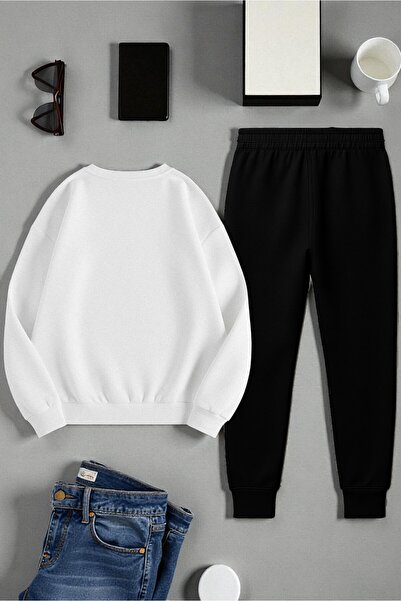 uyguntarz Unisex Today Is the Perfect Design Printed Crew Neck Sweatshirt - 2-Piece Tracksuit Set