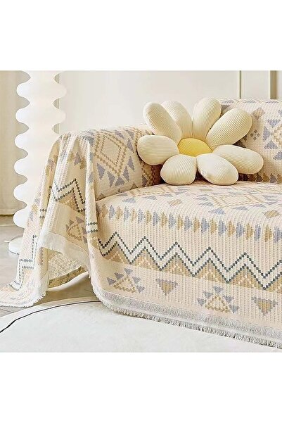 fulina New Waffle Couch Cover Boho Sofa Cover for 2 3 4 Cushion Couch Non-Slip Washable Sectional Couch Cov