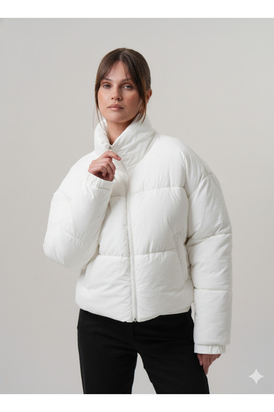 PIQUE Women's Coat Puffer Women's Crop Coat