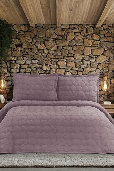 Çeyiz Diyarı Nancy Double Bedspread 230X250 cm Plum
