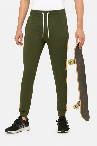 STITCH by MH Men's Side Stripe Box Cotton Trousers.