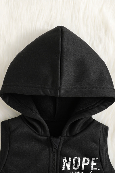 ADABEBEK Premium Nope Not Today Printed Vest Set 3-Piece Bottom and Top Baby Set 24747