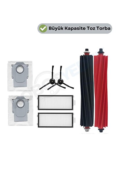 robotyedek Perie principală compatibilă Roborock QRevo Slim, filtru Hepa, per...