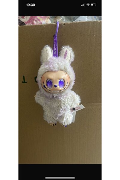 lowell home Labubu Papusa de pluș Jucărie de pluș Labubu Breloc 18 cm Model î...