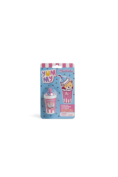 Martinelia Yummy Lip Balm in the Shape of a Cup with a Straw