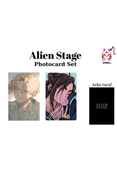Hara Company Set de carduri foto anime Alien Stage Hyuna și Luka / Card de co...