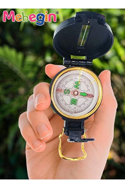 MEBEGIN بوصلة عدسية للأطفال، بوصلة جغرافية، بوصلة استكشاف مع مؤشر بلاستيكي دق...