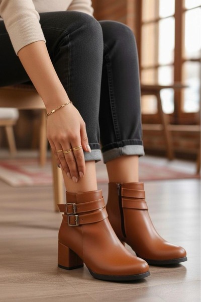 Santamarina Women's Harmina Double Buckle Short Boots