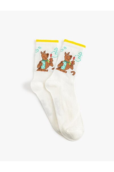 Koton Women's Scooby Doo Socks Licensed Patterned (Aw 25)