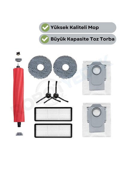 robotyedek Perie principală compatibilă Roborock QRevo MaxV / QRevo Pro / QRe...