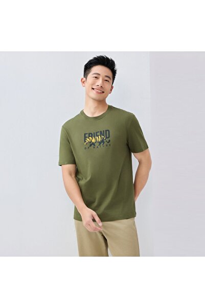 Giordano Men's Printed Cotton Jersey Tee