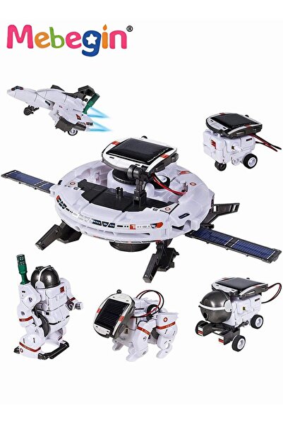 MEBEGIN DIY Assembled Toys, 6-in-1 Space Fleet, Space-themed Assembled Toy, C...