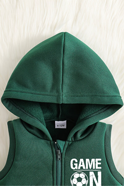 ADABEBEK Premium Football Player Printed Vest Set 3-Piece Bottom Top Baby Set 24751