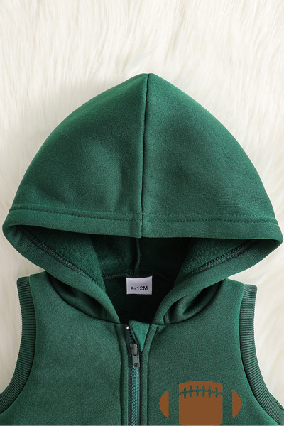 ADABEBEK Premium Sports Theme Printed Vest Set 3-Piece Bottom and Top Baby Set 24746