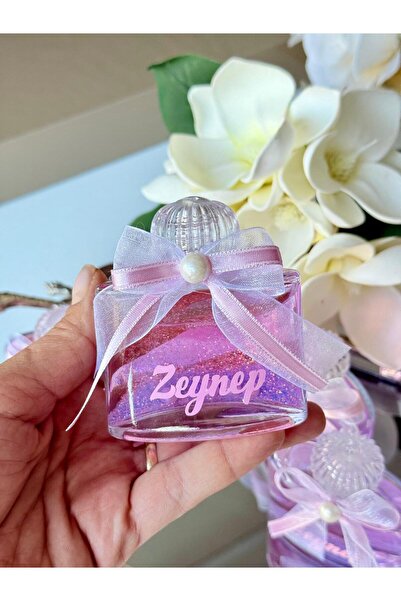 cacagift design Renkli Mevlid-Doğum Bebek kolonyası Cam İsimli 10lu Hediyelik...