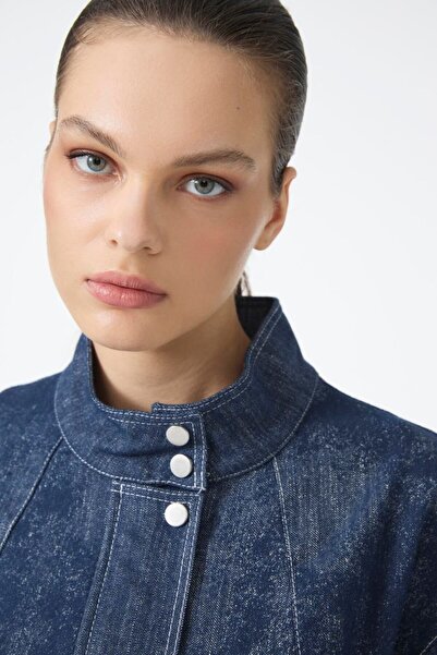 Zühre Belted Jacket Pants Double Set Navy Blue 1718