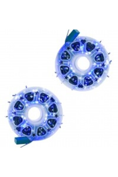 OEM Set de 2 șiruri luminoase de Crăciun, rolă de 100 m, 8 moduri de iluminar...