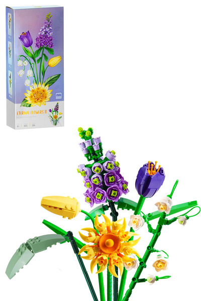 Loz Decorative and Collectible Flower Bouquet 534 Pieces Flower Model Building Kit Fflz-1672