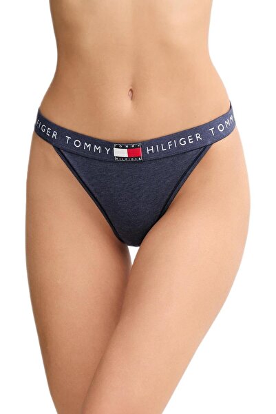 Tommy Hilfiger Kadın Mavi Tanga UW0UW06095