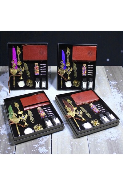 Kuzey Tacı مجموعة هدايا فاخرة من أقلام الريش الفاخرة وفن الكتابة إنتاج خاص لك...