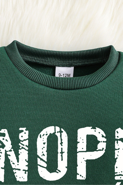 ADABEBEK Premium Nope Not Today Printed Vest Set 3-Piece Bottom and Top Baby Set 24747