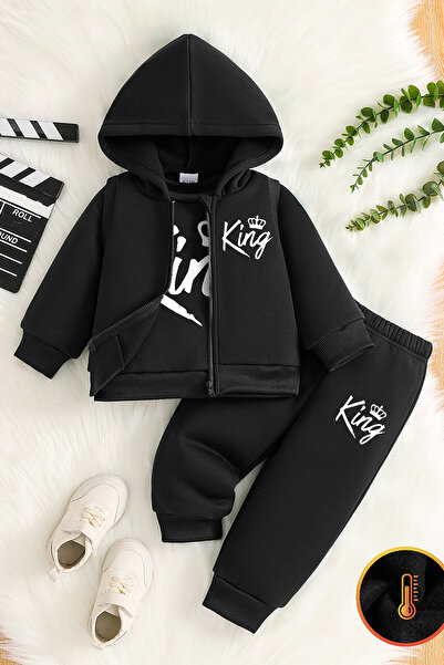 ADABEBEK Premium King Printed Vest Set 3-Piece Bottom Top Baby Set 24741