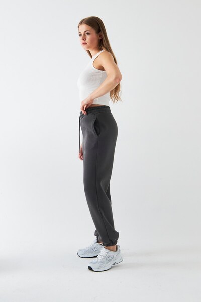 GIA - ART Oversize Unisex Sweatpants Smoked – 3 Thread Ribbed, Elasticated Waistband, Pockets, Modern Relaxed Fit