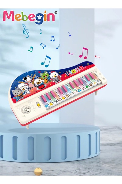MEBEGIN لعبة لوحة مفاتيح البيانو مع 13 نداءً للحيوانات، لعبة بيانو إلكترونية ...