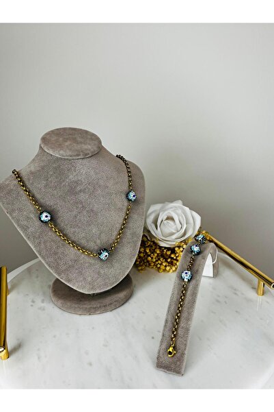 BEREN KILIÇ Love 2'li Set Kolye Bileklik Set Sevgiliye Kız Arkadaşa Hediye