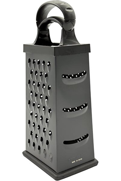 B&D banddtools Square Grater with Handle, Black Metal 4-Sided, 25.5 × 8.5 × 25.5 cm