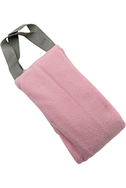 B&D Aromatherapy Comfort Wrap Heat Pack, Pink Velvet Neck Support with Gray Handles, Lavender-Scente