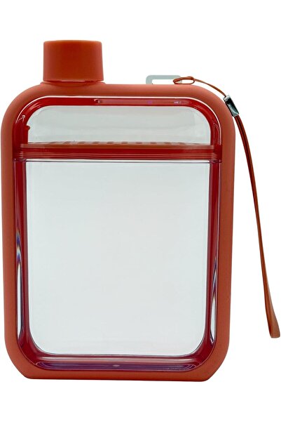 B&D banddtools Peach Glass Water Bottle 370ml with Silicone Sleeve and Carry Strap