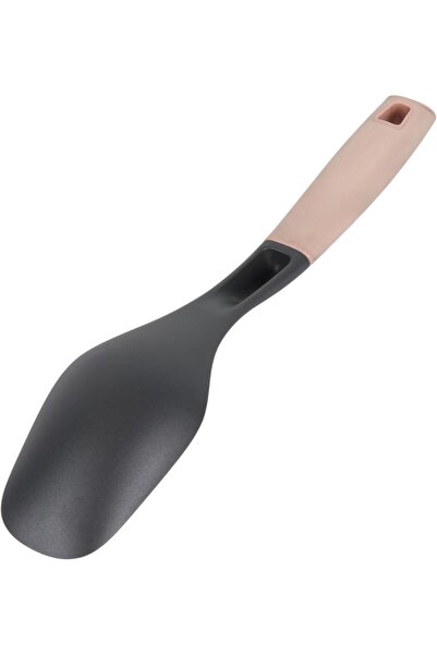 B&D Solid Spoon, Black Kitchen Utensil, Ergonomic Handle Design