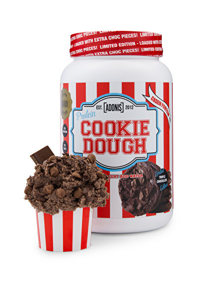Adonis Gear PROTEIN COOKIE DOUGH (Casein Protein) – Loaded Triple Chocolate (LIMITED EDITION)