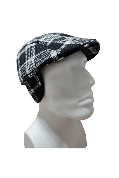 PAKER GİYİM Men's Winter Earflap Duckbill Cap Hat