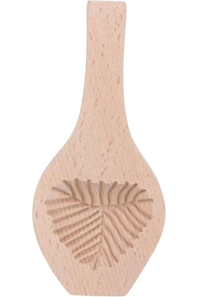 B&D Wooden Cake Mold, Traditional Shell Pattern, Beechwood Baking Form, 19.5x8.5x2.3cm