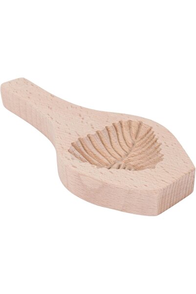 B&D Wooden Cake Mold, Traditional Shell Pattern, Beechwood Baking Form, 19.5x8.5x2.3cm