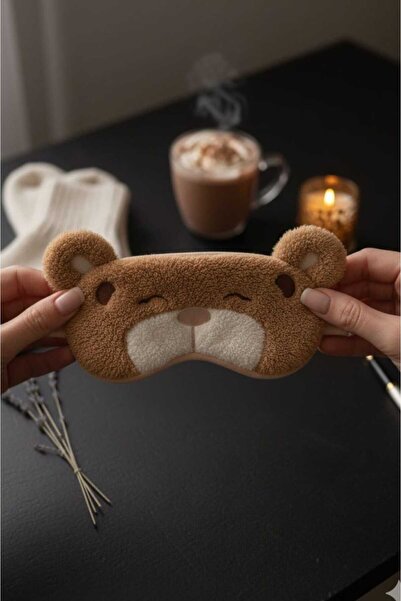 PEMBİŞ HOMEWEAR BANDĂ DE SOMN DE PLUȘ CU FIGURĂ DE CĂINE MARO