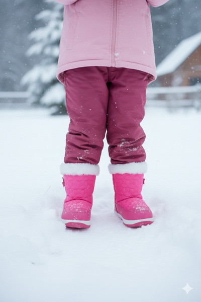Deniz Terlik Girl's Fur-Lined Warm Snow Boots
