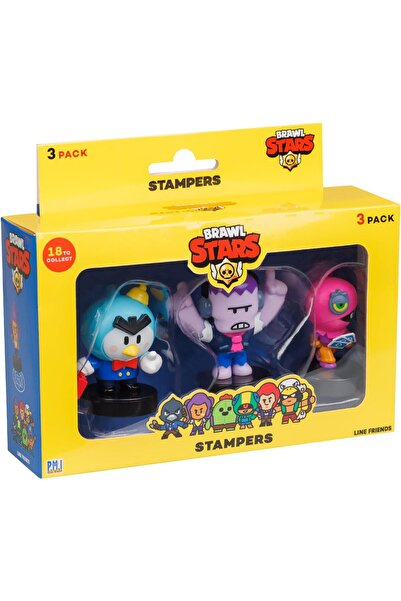 BRAWL STARS (S1) مجموعة طوابع مكونة من 3 قطع، متعددة الألوان