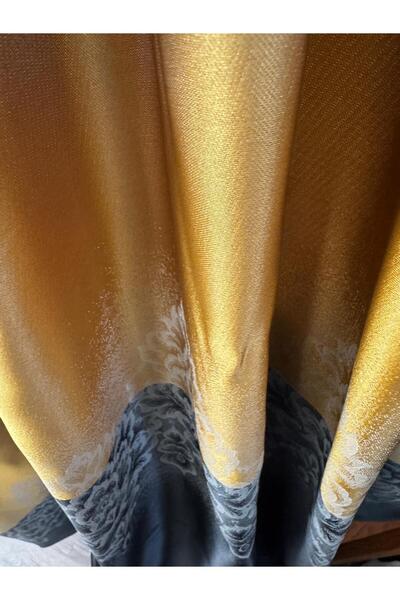 VANESSA PERDE Κουρτίνα σκηνικού σαλονιού Μεταξωτό σατέν σκηνικό 1x3 πλισέ