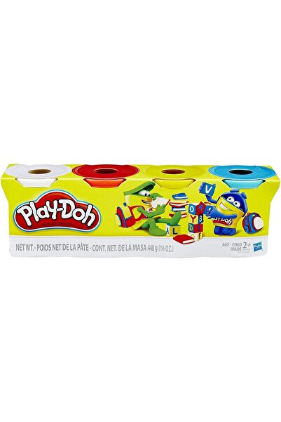 Generic Play-Doh 4-Pack Classic Non-Toxic Colors, 4-Ounce Cans (Blue, Yellow, Red, White)