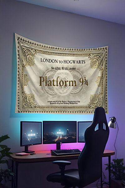 RUGRUMBA غطاء جداري من فيلم سيد الخواتم - تصميم مستوحى من الفيلم، قماش عالي ا...