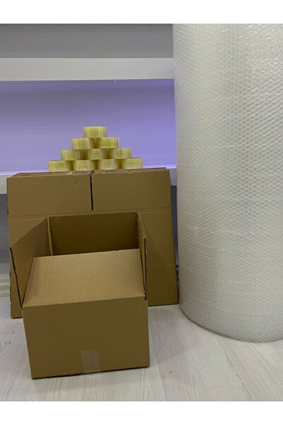 e Erta Çift Oluklu Koli, Kutu, Boş Karton 30x30x20 Küçük Boy 15'Li Adet