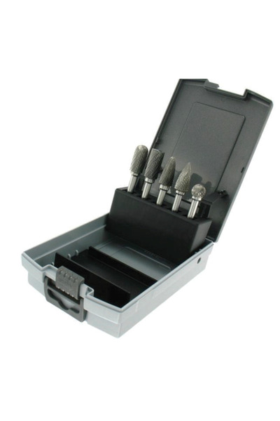 Tivoly 10316070002 Set 5 freze din carbura pentru metal dur prindere 6 mm