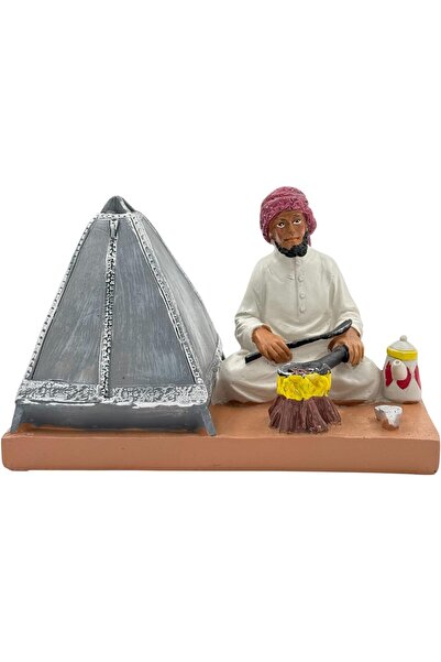 B&D Traditional Middle Eastern Polyresin Tent Scene Statue Diorama - banddtools