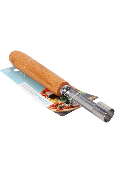 B&D BAKING TOOLS Professional Pizza Cutter, Wooden Handle, Stainless Steel Blade