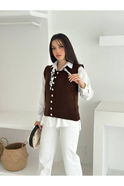 ossons Knitwear Sweater with Scarf Detail