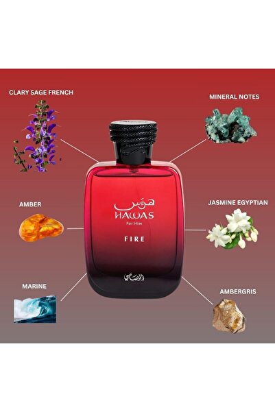 Rasasi Hawas For Him Fire EDP 100 ml Erkek Parfüm